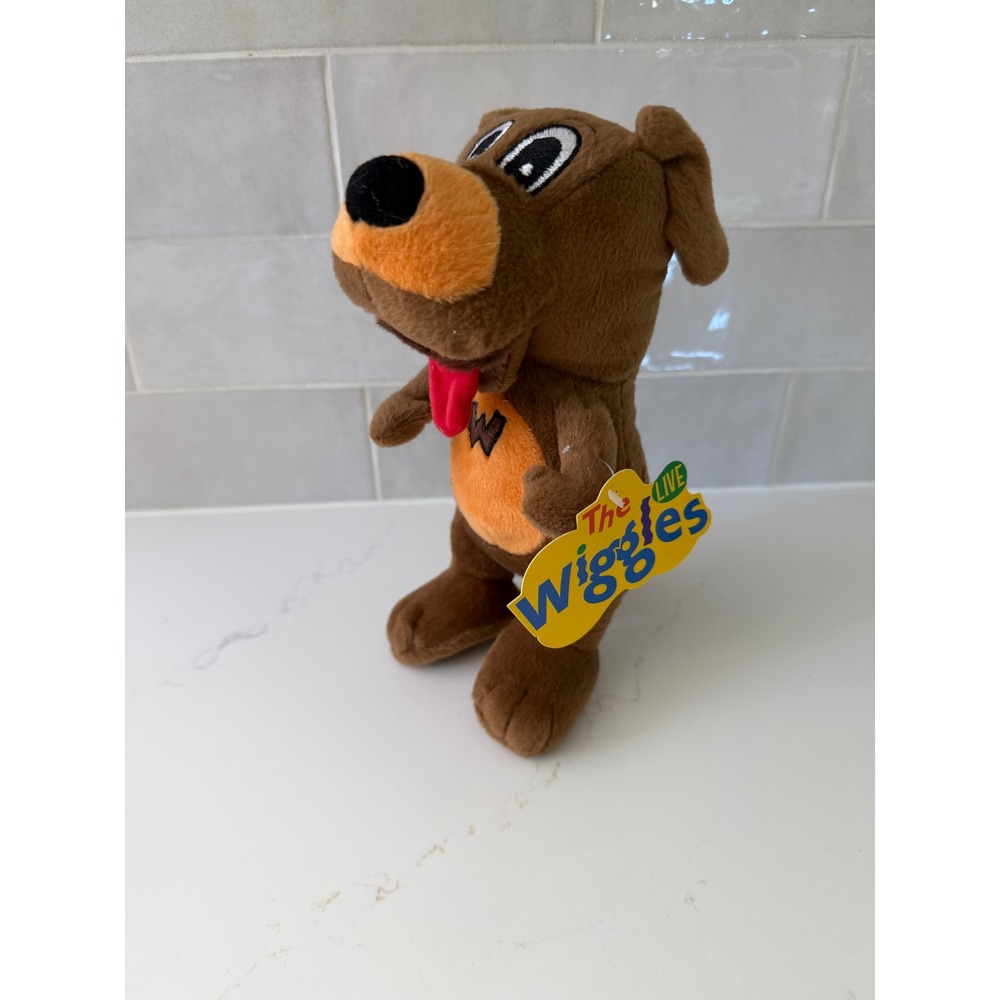 The Wiggles Plush Wags the Dog 8" Brown Orange 2007 Live Stuffed Animal Toy